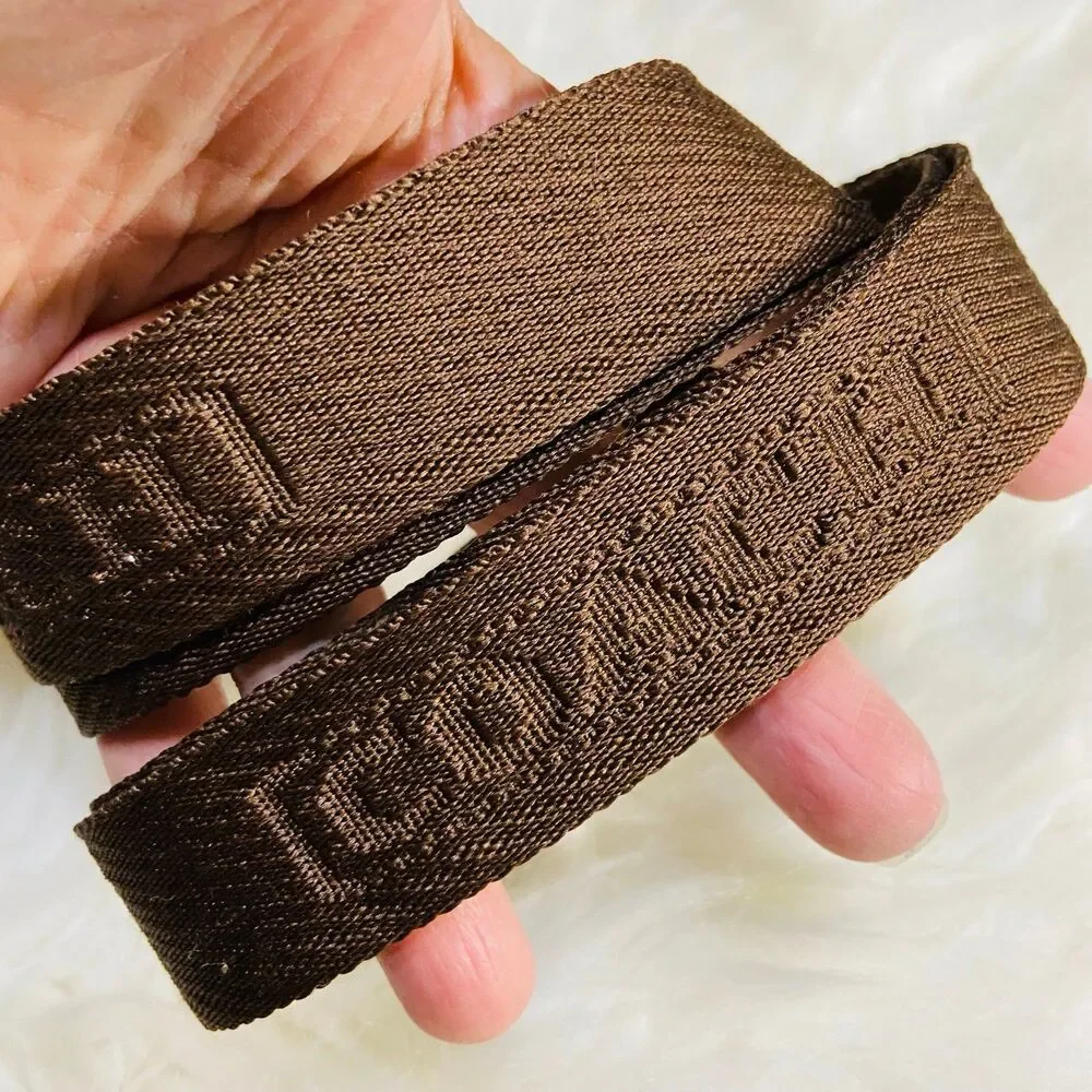 Brown Coach Webbing Strap